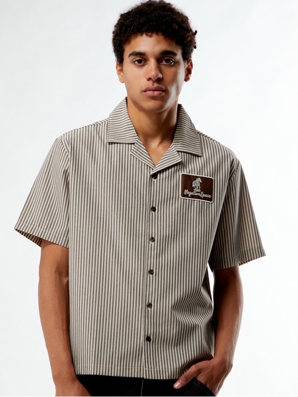 Pacsun Negative Space Work Camp Shirt Men’s Size Small